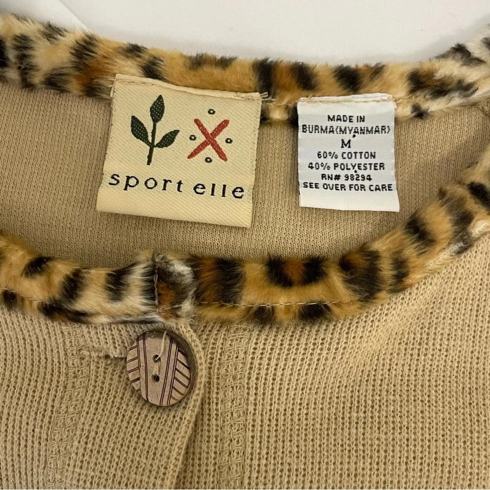 Sport Elle Beige Cardigan Sweater-Boho Artsy